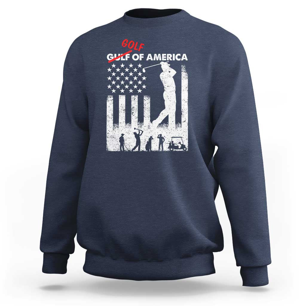 Golf Of America Patriotic USA Flag Sweatshirt Funny Golfing Pun American Sports Gift for Patriotic Golfers n Dads
