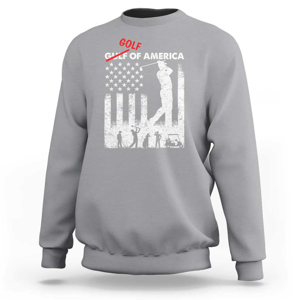 Golf Of America Patriotic USA Flag Sweatshirt Funny Golfing Pun American Sports Gift for Patriotic Golfers n Dads