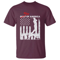 Golf Of America Patriotic USA Flag T Shirt Funny Golfing Pun American Sports Gift for Patriotic Golfers n Dads