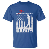 Golf Of America Patriotic USA Flag T Shirt Funny Golfing Pun American Sports Gift for Patriotic Golfers n Dads