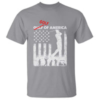 Golf Of America Patriotic USA Flag T Shirt Funny Golfing Pun American Sports Gift for Patriotic Golfers n Dads
