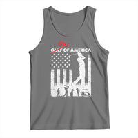 Golf Of America Patriotic USA Flag Tank Top Funny Golfing Pun American Sports Gift for Patriotic Golfers n Dads