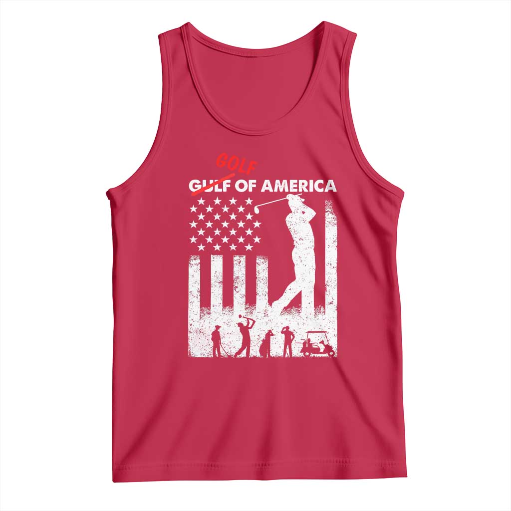 Golf Of America Patriotic USA Flag Tank Top Funny Golfing Pun American Sports Gift for Patriotic Golfers n Dads