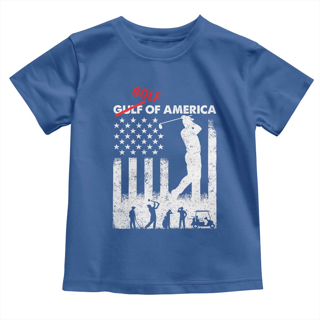 Golf Of America Patriotic USA Flag Toddler T Shirt Funny Golfing Pun American Sports Gift for Patriotic Golfers n Dads