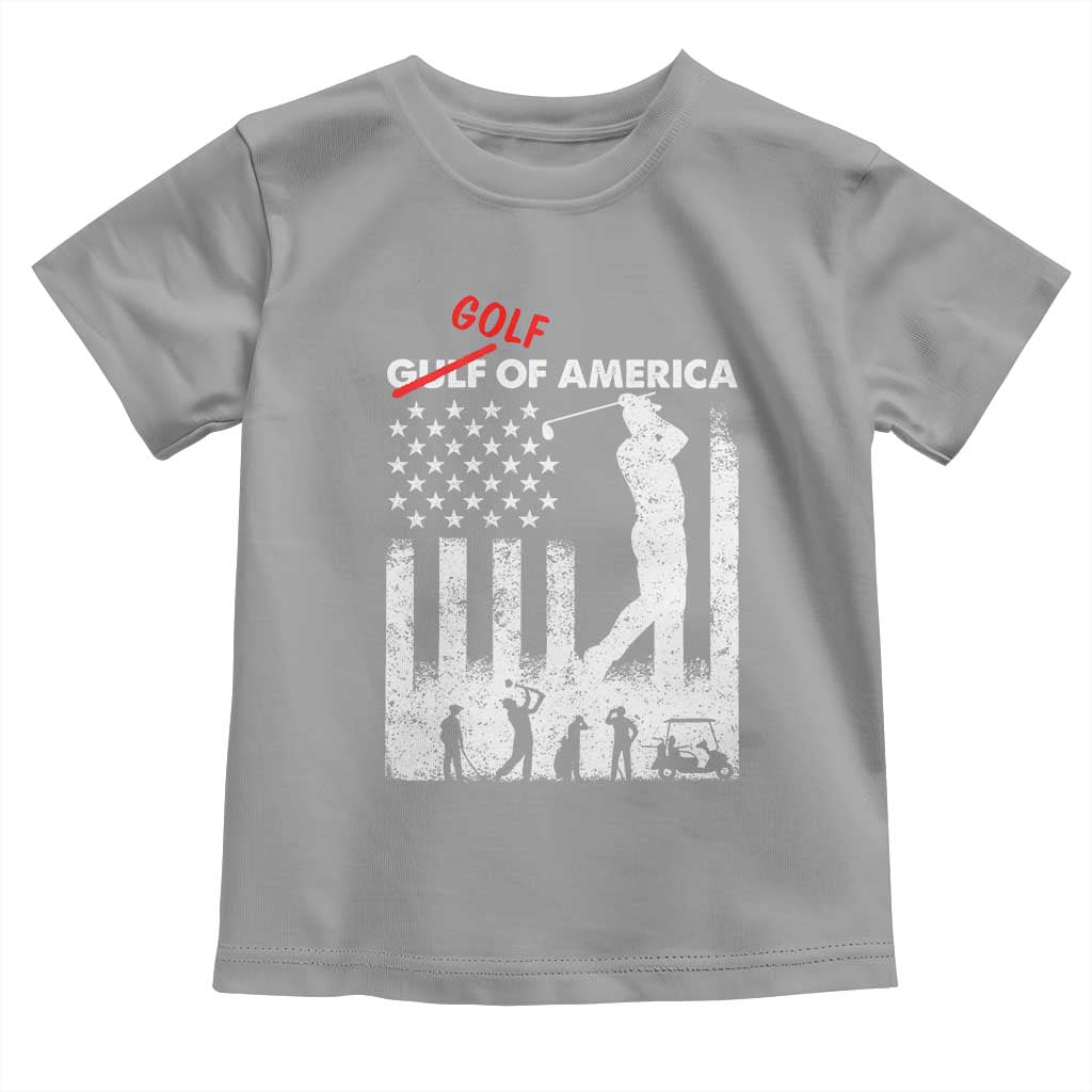 Golf Of America Patriotic USA Flag Toddler T Shirt Funny Golfing Pun American Sports Gift for Patriotic Golfers n Dads