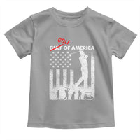Golf Of America Patriotic USA Flag Toddler T Shirt Funny Golfing Pun American Sports Gift for Patriotic Golfers n Dads