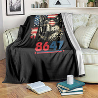 Vintage Patriotic German Shepherd 1776 Graphic Throw Blanket American Flag Sunglasses Cool Dog 4th of July Distressed