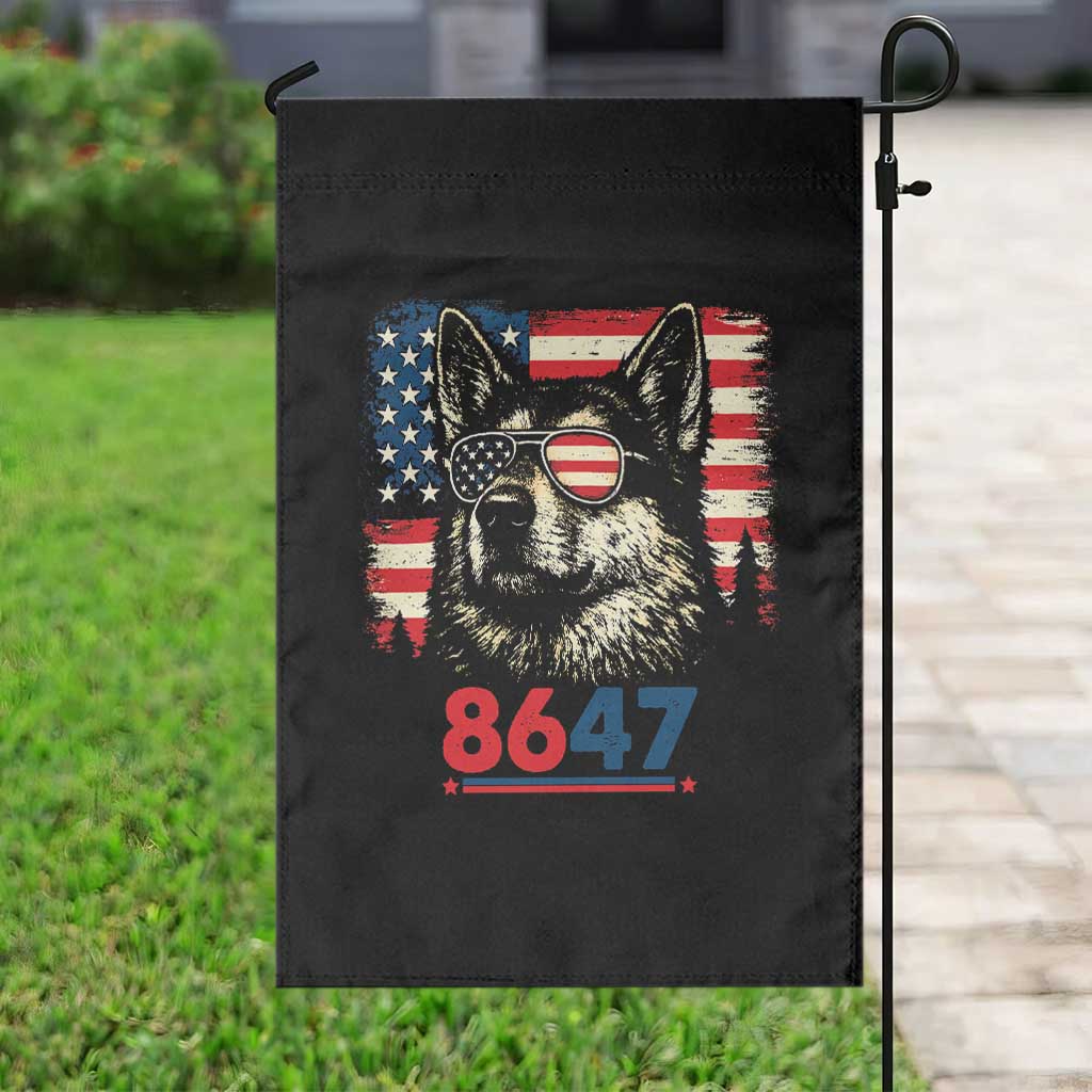 Vintage Patriotic German Shepherd 1776 Graphic Garden Flag American Flag Sunglasses Cool Dog 4th of July Distressed