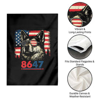 Vintage Patriotic German Shepherd 1776 Graphic Garden Flag American Flag Sunglasses Cool Dog 4th of July Distressed