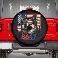 Vintage Patriotic German Shepherd 1776 Graphic Spare Tire Cover American Flag Sunglasses Cool Dog 4th of July Distressed
