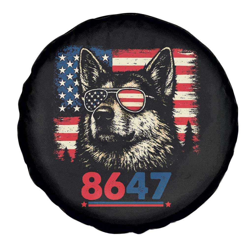 Vintage Patriotic German Shepherd 1776 Graphic Spare Tire Cover American Flag Sunglasses Cool Dog 4th of July Distressed