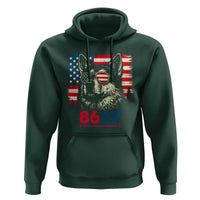 Vintage Patriotic German Shepherd 1776 Graphic Hoodie American Flag Sunglasses Cool Dog 4th of July Distressed
