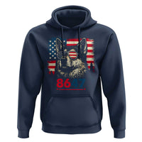Vintage Patriotic German Shepherd 1776 Graphic Hoodie American Flag Sunglasses Cool Dog 4th of July Distressed
