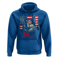 Vintage Patriotic German Shepherd 1776 Graphic Hoodie American Flag Sunglasses Cool Dog 4th of July Distressed