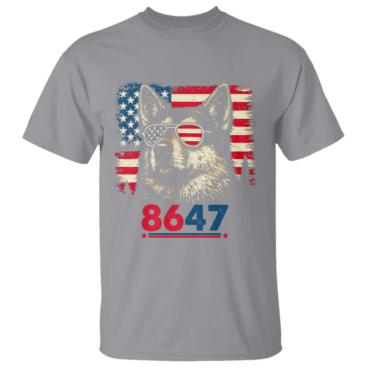 Vintage Patriotic German Shepherd 1776 Graphic T Shirt American Flag Sunglasses Cool Dog 4th of July Distressed