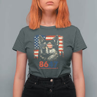 Vintage Patriotic German Shepherd 1776 Graphic T Shirt For Women American Flag Sunglasses Cool Dog 4th of July Distressed