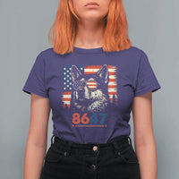 Vintage Patriotic German Shepherd 1776 Graphic T Shirt For Women American Flag Sunglasses Cool Dog 4th of July Distressed