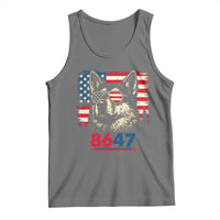 Vintage Patriotic German Shepherd 1776 Graphic Tank Top American Flag Sunglasses Cool Dog 4th of July Distressed