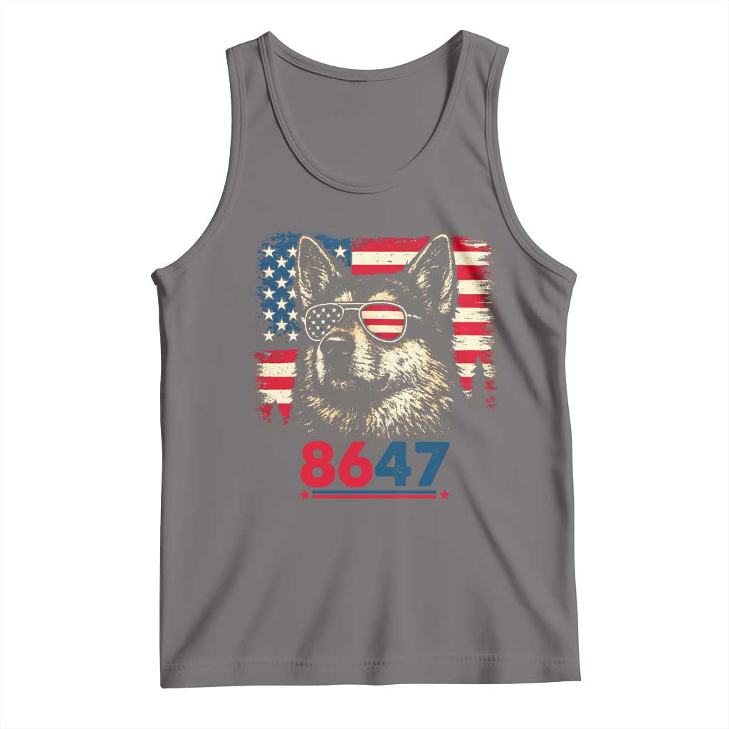 Vintage Patriotic German Shepherd 1776 Graphic Tank Top American Flag Sunglasses Cool Dog 4th of July Distressed