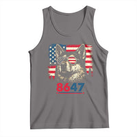 Vintage Patriotic German Shepherd 1776 Graphic Tank Top American Flag Sunglasses Cool Dog 4th of July Distressed