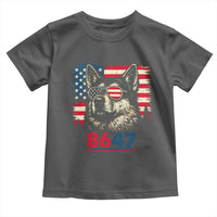 Vintage Patriotic German Shepherd 1776 Graphic Toddler T Shirt American Flag Sunglasses Cool Dog 4th of July Distressed
