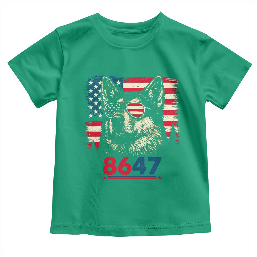 Vintage Patriotic German Shepherd 1776 Graphic Toddler T Shirt American Flag Sunglasses Cool Dog 4th of July Distressed