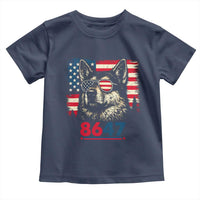 Vintage Patriotic German Shepherd 1776 Graphic Toddler T Shirt American Flag Sunglasses Cool Dog 4th of July Distressed
