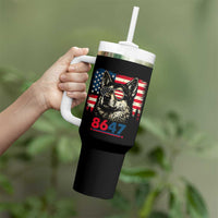 Vintage Patriotic German Shepherd 1776 Graphic Tumbler With Handle American Flag Sunglasses Cool Dog 4th of July Distressed