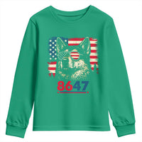 Vintage Patriotic German Shepherd 1776 Graphic Youth Sweatshirt American Flag Sunglasses Cool Dog 4th of July Distressed