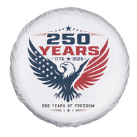 250 Years of Freedom Commemorative Patriotic Eagle Spare Tire Cover Majestic American Flag Winged Eagle 1776 to 2026 Semiquincentennial