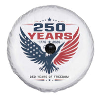 250 Years of Freedom Commemorative Patriotic Eagle Spare Tire Cover Majestic American Flag Winged Eagle 1776 to 2026 Semiquincentennial