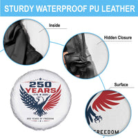 250 Years of Freedom Commemorative Patriotic Eagle Spare Tire Cover Majestic American Flag Winged Eagle 1776 to 2026 Semiquincentennial