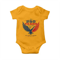 250 Years of Freedom Commemorative Patriotic Eagle Baby Onesie Majestic American Flag Winged Eagle 1776 to 2026 Semiquincentennial