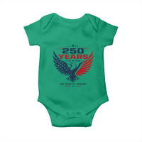 250 Years of Freedom Commemorative Patriotic Eagle Baby Onesie Majestic American Flag Winged Eagle 1776 to 2026 Semiquincentennial
