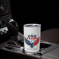 250 Years of Freedom Commemorative Patriotic Eagle Tumbler Cup Majestic American Flag Winged Eagle 1776 to 2026 Semiquincentennial
