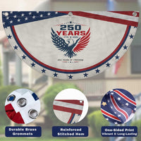 250 Years of Freedom Commemorative Eagle Patriotic Fan Flag Majestic American Flag Winged Eagle 1776 to 2026 Semiquincentennial