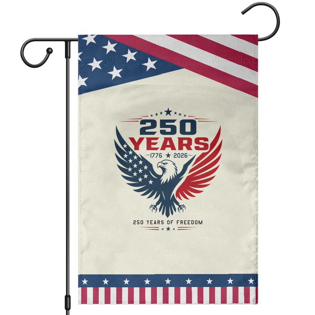 250 Years of Freedom Commemorative Eagle Patriotic Garden Flag Majestic American Flag Winged Eagle 1776 to 2026 Semiquincentennial