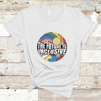 The Future Is Inclusive LGBT Gay Pride Month Retro Groovy T Shirt - Wonder Print Shop