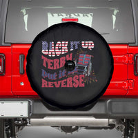 Funny 4th Of July Spare Tire Cover Back Up Terry Put It In Reverse Fireworks Retro Groovy