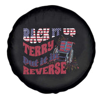 Funny 4th Of July Spare Tire Cover Back Up Terry Put It In Reverse Fireworks Retro Groovy