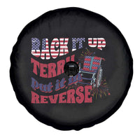 Funny 4th Of July Spare Tire Cover Back Up Terry Put It In Reverse Fireworks Retro Groovy