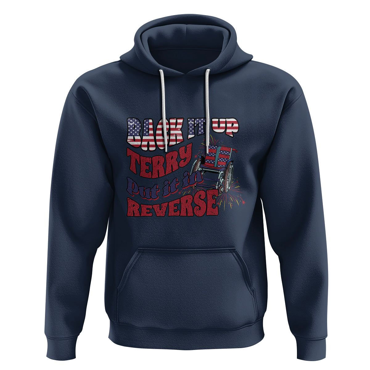 Funny 4th Of July Hoodie Back Up Terry Put It In Reverse Fireworks Retro Groovy - Wonder Print Shop