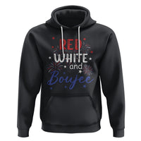 Funny 4th Of July Hoodie Red White And Boujee Fireworks Retro America - Wonder Print Shop