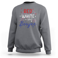 Funny 4th Of July Sweatshirt Red White And Boujee Fireworks Retro America - Wonder Print Shop