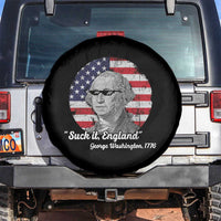Funny George Washington Spare Tire Cover Suck it England Patriotic Saying 1776 4th of July US Flag