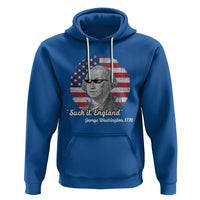George Washington Hoodie Suck it England Funny Patriotic Saying 1776 4th of July US Flag - Wonder Print Shop