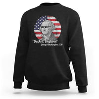 George Washington Sweatshirt Suck it England Funny Patriotic Saying 1776 4th of July US Flag - Wonder Print Shop