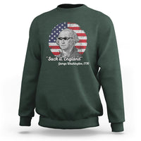 George Washington Sweatshirt Suck it England Funny Patriotic Saying 1776 4th of July US Flag - Wonder Print Shop