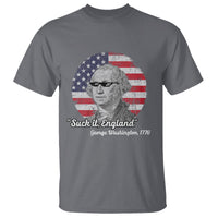 George Washington T Shirt Suck it England Funny Patriotic Saying 1776 4th of July US Flag - Wonder Print Shop