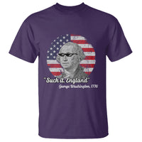 George Washington T Shirt Suck it England Funny Patriotic Saying 1776 4th of July US Flag - Wonder Print Shop